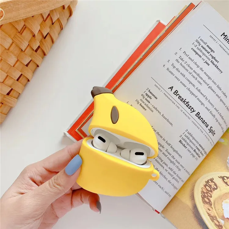 3D banana For Airpod Case 2021 For Fruit Airpods pro  Wireless Headset Cover Gift