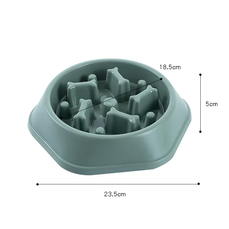 Manufacturer wholesale multi-colors slow feeder dog bowl bone design pet feeder for dogs and cast