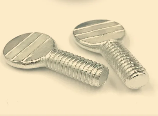 Special Pressing Flat Head Knurled Thumb Twirling Screws M4