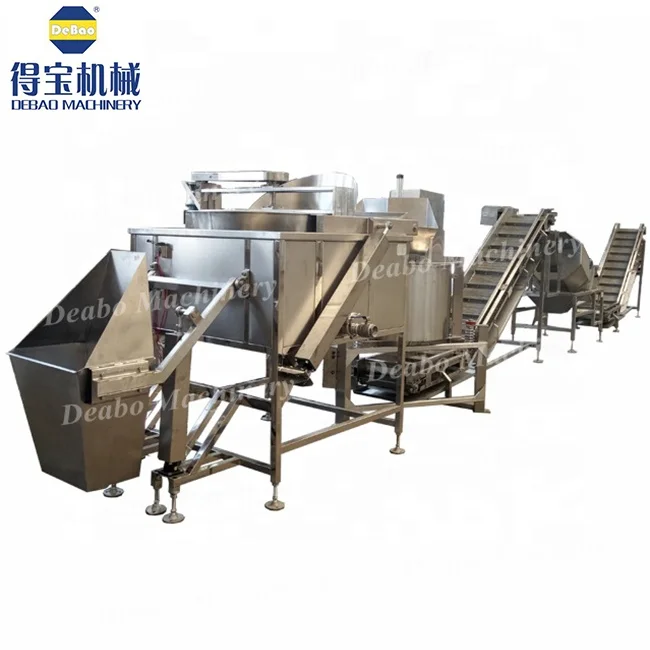 DBB130 Automatic deep fryer de papas fritas frying machine electric peanut batch fryer frying production line