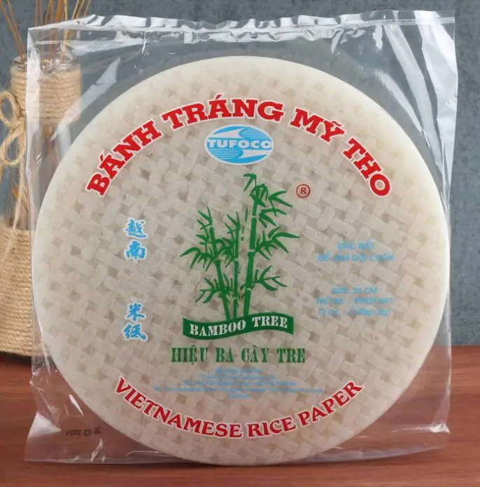 Edible rice paper Vietnamese safoco paper 340g/bag 22cm round square shape available