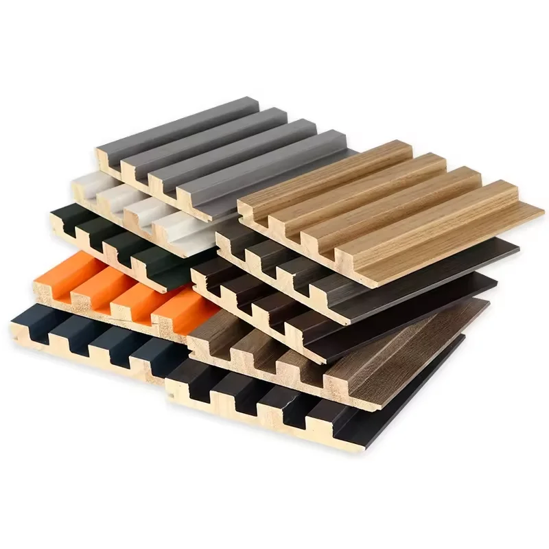 3D MDF стеновая панель из ПВХ деревянная облицовка цельной сосны для внутренней отделки рифленые стеновые панели