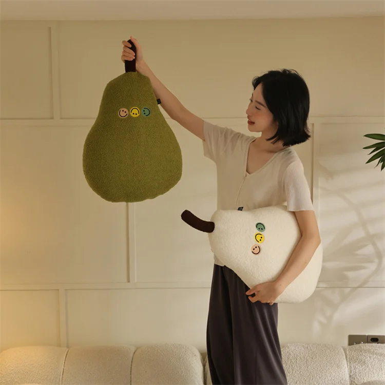 Home Decorative Throw Pillow Sofa Living Room Fruit Pear Toy Cushion Plush Cushion Pear Pillow