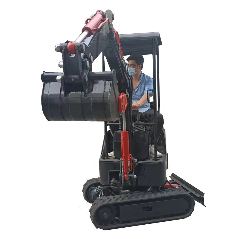 FREE SHIPPING 1000kg Mini Small Digger CE/EPA/EURO 5 China Wholesale Compact Excavators 1 Ton