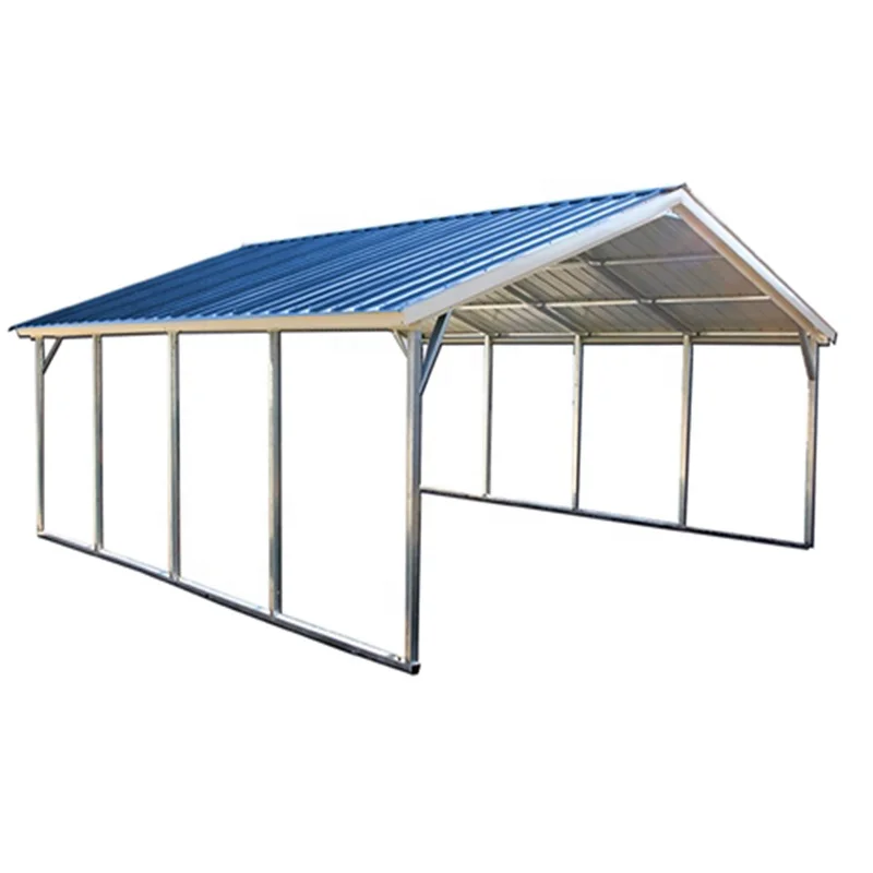Factory Direct Sales 20x20 Waterproof 2 Cars Metal Carport Impored from China