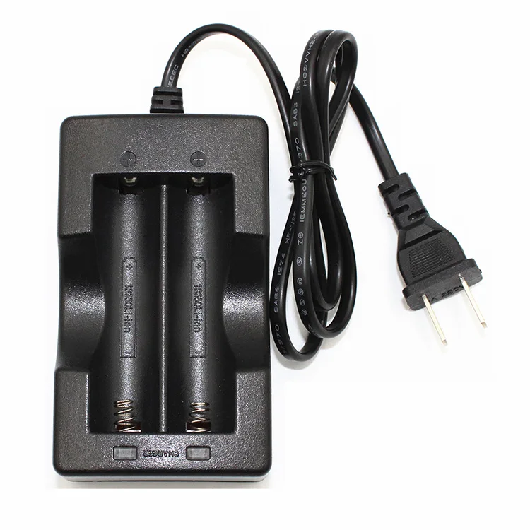 Slim Universal 4.2V 1000mA*2 2 slot 18650 20700 21700 32700 Lithium ion rechargeable Portable USB battery charger