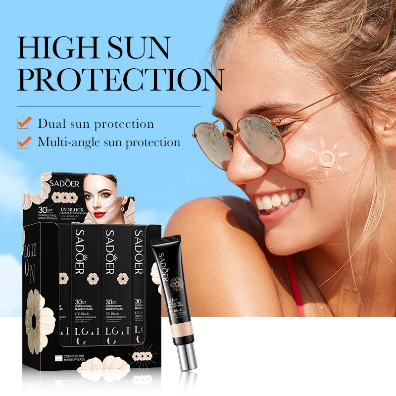 Beauty Products Sunscreen Isolation Cream Moisturizing Whitening Correcting Concealer Face Foundation Primer Makeup Base