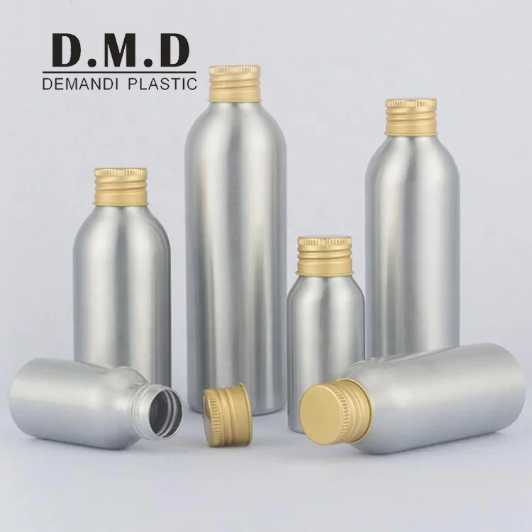 Custom logo 30ML 50ML 100ML 4 oz 120ML 150 ML 200ML 250ML 1oz aluminum bottles with screw cap