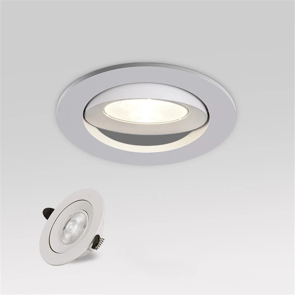Spotlight Embedded 5W 7W 12W LED Indoor  Lighting Ceiling Light Modern Bedroom Living Room Downlight Adjustable Angle Spotlight