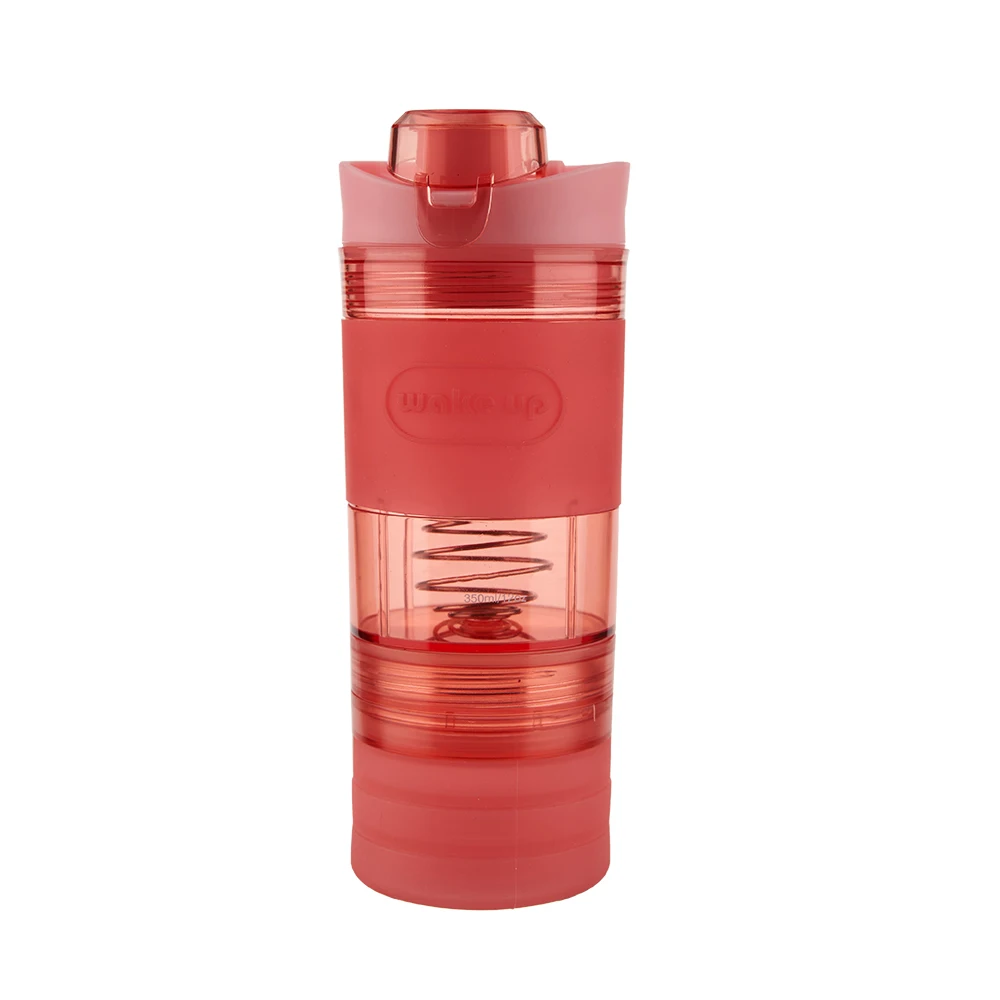 Sport Bottle Water Bottle Foldable Silicone Fitness Protein Bottle Shake Shaker