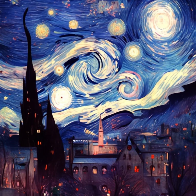 Склад в США на заказ 5D «DIY» картина со стразами «Van Gogh» звездная ночь абстрактное искусство полная дрель фантазия кристалл алмаз