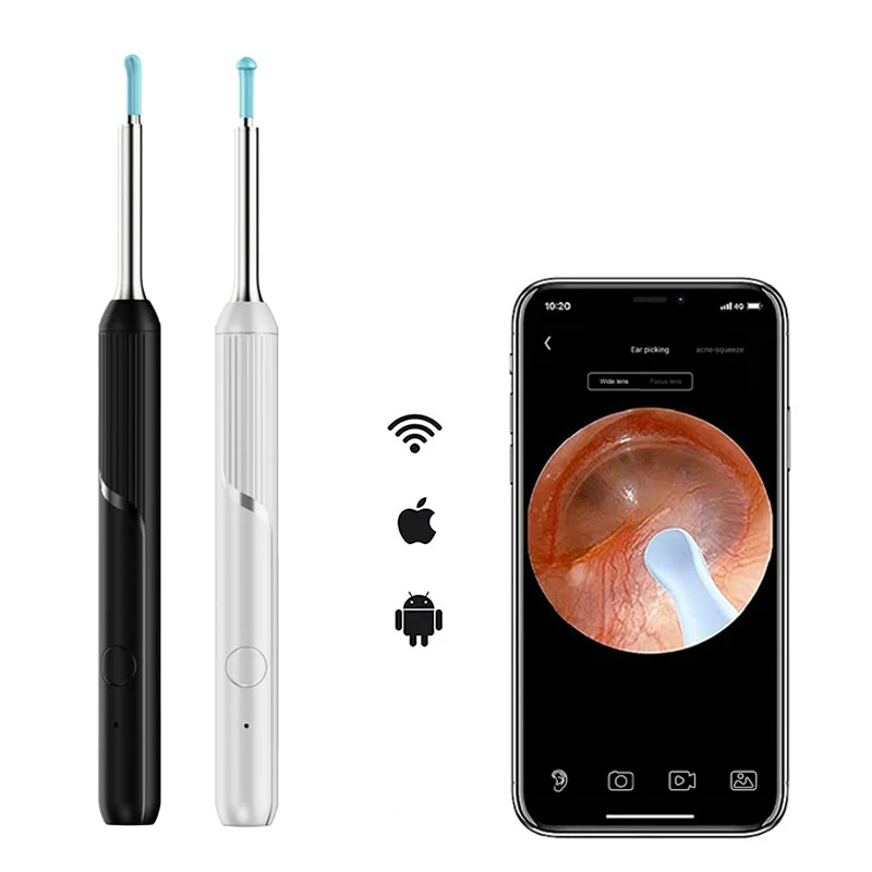 Wi-Fi 1080P HD камера Умный визуальный очиститель уха водонепроницаемый эндоскоп удаление ушной серы с 5-осевым гироскопом