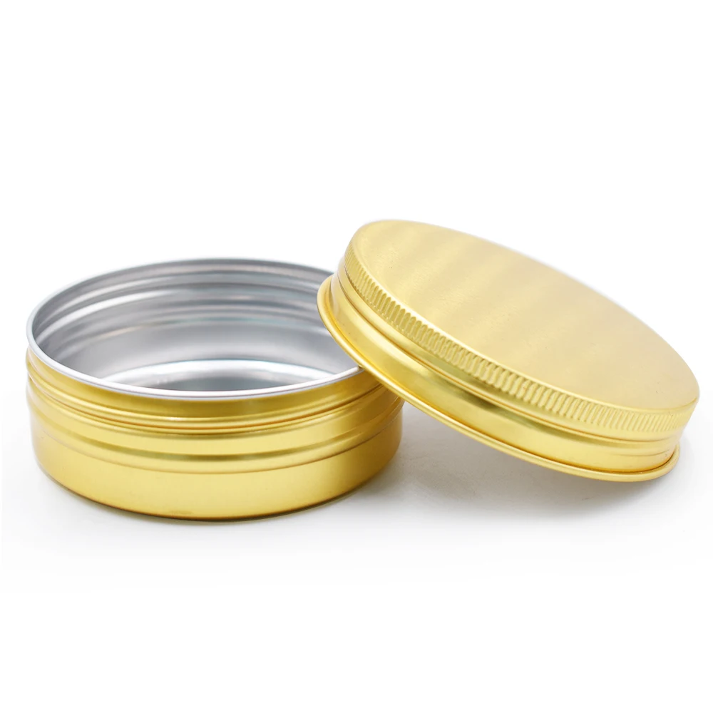 Aluminum Jar 10Ml 50Ml 60Ml 100Ml 120Ml 150Ml 200Ml 2oz 8Oz Metal Tin Cosmetic Candle Containers Aluminum Jar
