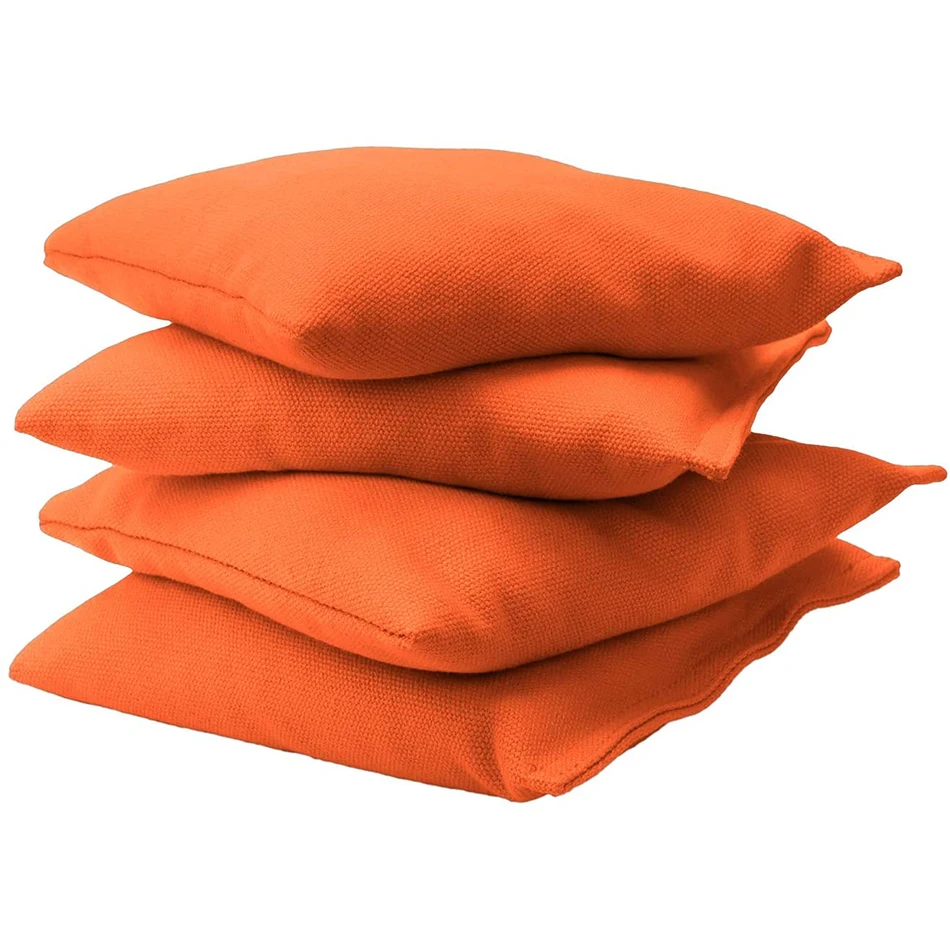 Factory wholesale promotion kids kick square toss bean bag custom logo 6x6cm cornhole toss beanbag canvas bean bags