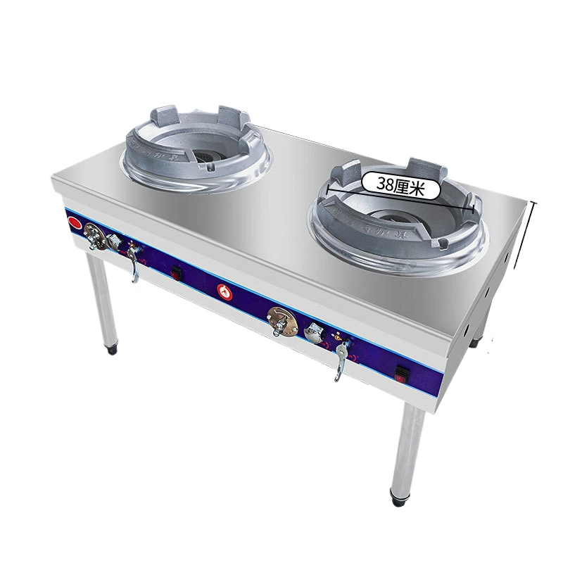 Stainless Steel Low Pressure Blower  Cooking Gas Cooktops Economic Eco Friendly Chinese Food Frying Burners LPG  Natural Gas