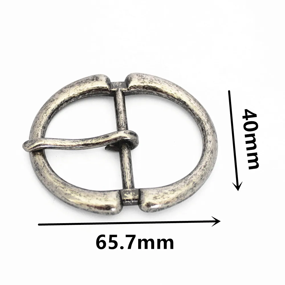Classical Adjustable Customizable Metal Center Bar Buckle Antique Silver Metal Belt Buckle