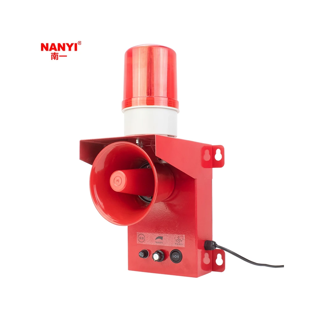 2024 New Promotion Security Warning Voice Recognition Sound And Light Combination Alarm