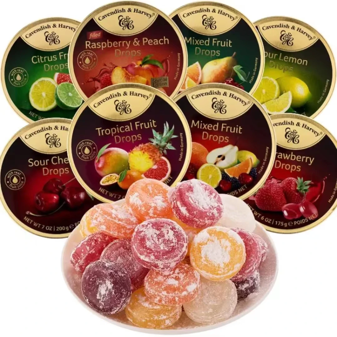 German 200g Mixed Flavor Fruit Candy Filled Candy Candy Mixed Flavor Imported Mint Snack