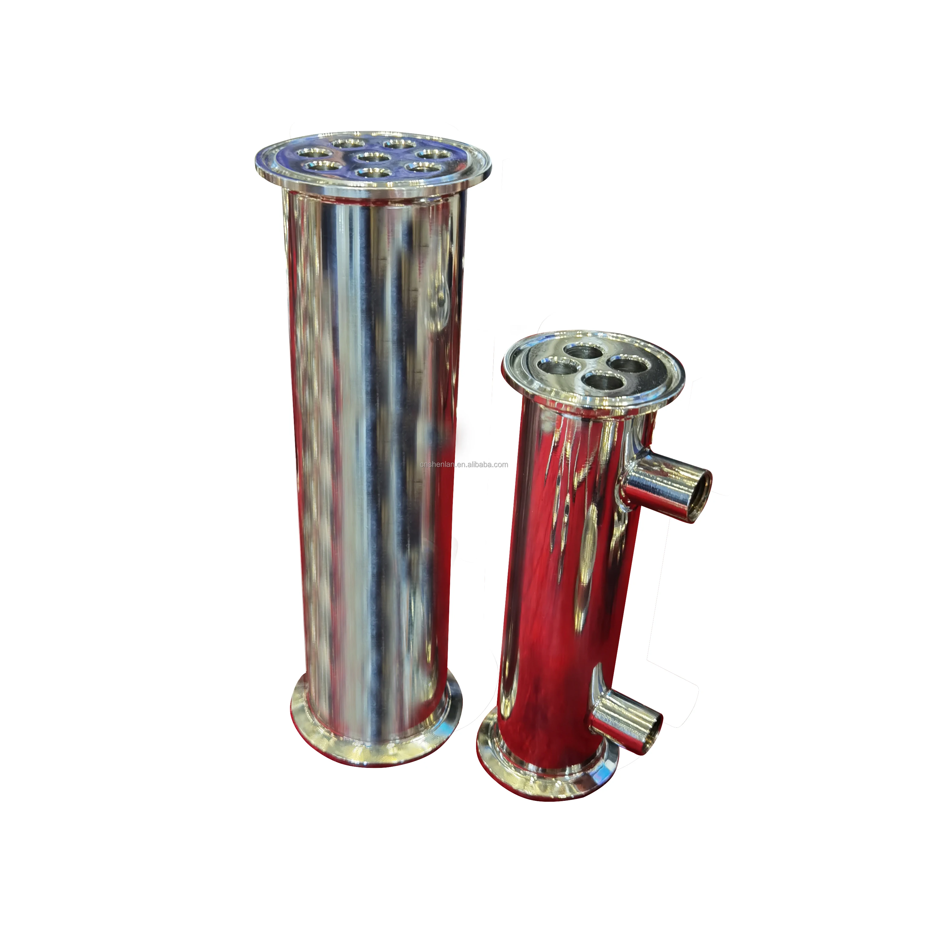 Sanitary SS304 316 Stainless Steel Tri Clamp Dephlegmator Condenser with tube For Brewery Distillation