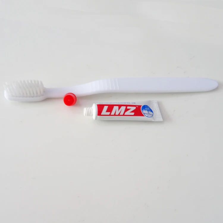 Китайский завод бесплатный образец Пользовательский логотип гостиничная зубная щетка с мягкой