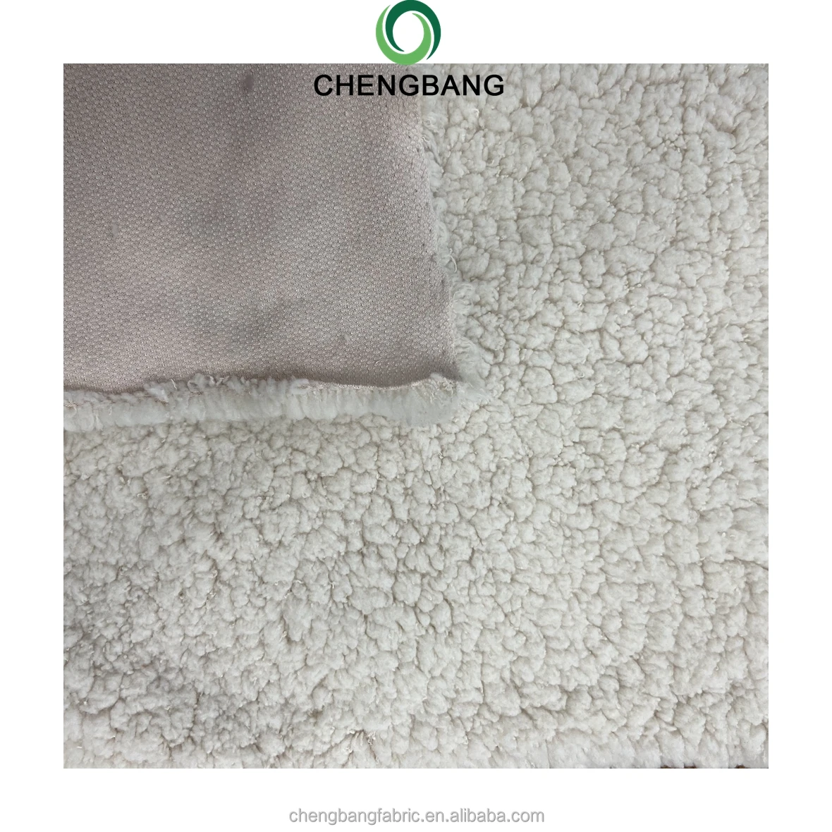 Four way stretchy very soft short pile polyester spandex sherpa fleece fabric for bolster, cover accessories