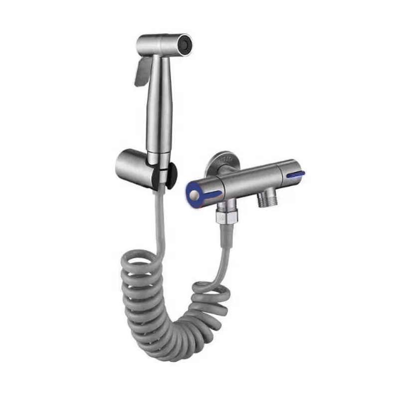 China Supplier SS304 Brushed Bidet Shattafs Set