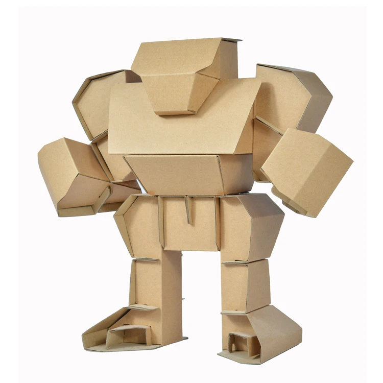 Paper DIY Robot Puzzle Graffiti Toy Creative Children Cartoon Toys Kids Unisex Paper 3D Puzzle