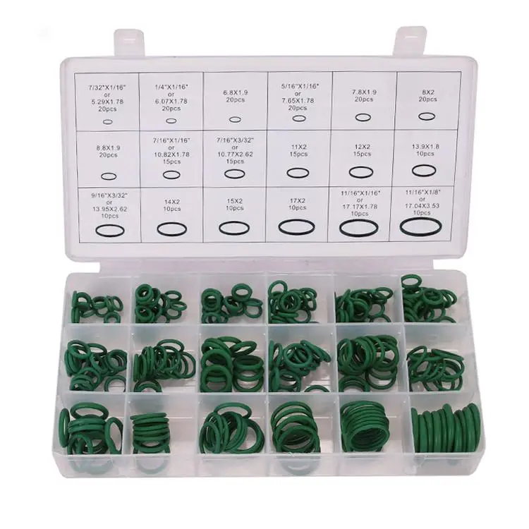 270PC Rubber O-Ring Assortment Kits 18 Sizes O-Ring Kit Box Rubber Washer Set For Car Repair