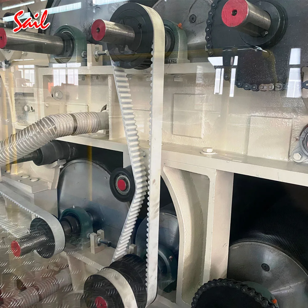 Changshu Sail machinery double cylinder double doffer carding machine for nonwoven fabric