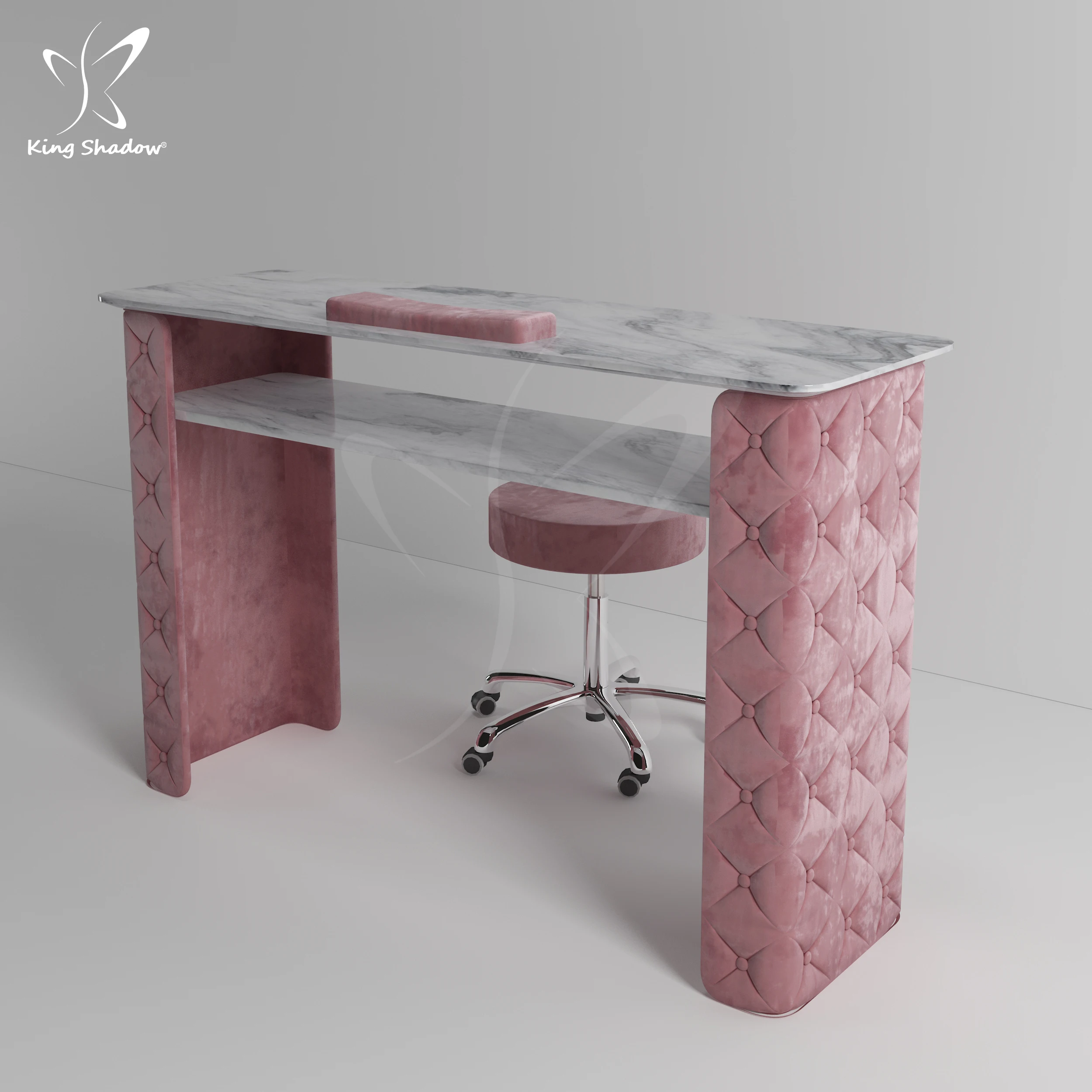 Kingshadow Nail Tables Nail Salon Furniture Manicure Table for Beauty Salon