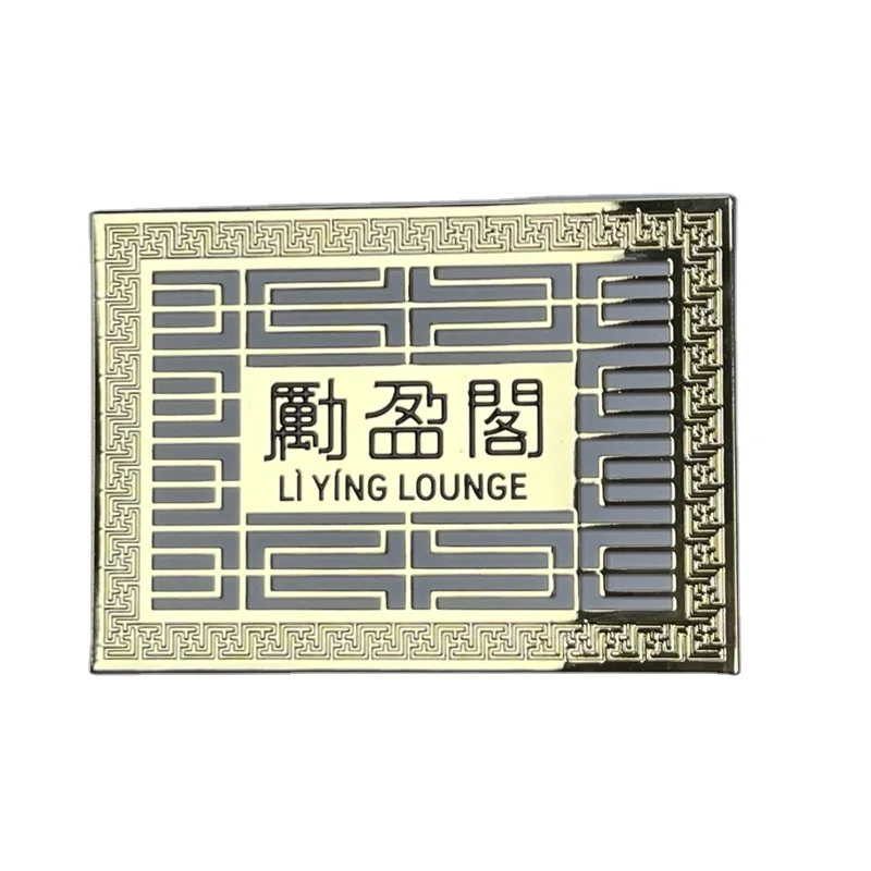 Premium customizable logo brass plates for engraving door signage outdoor metal handicrafts art creations