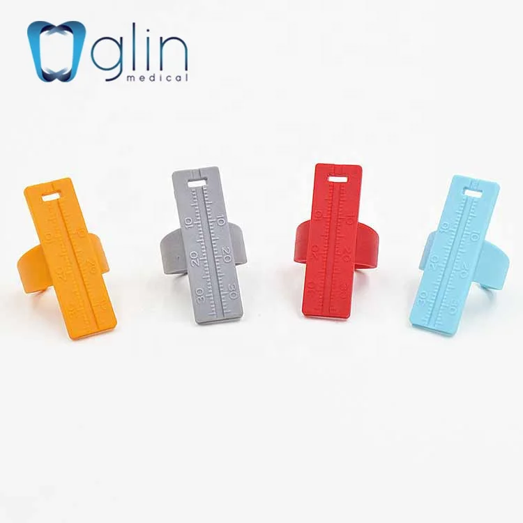 Dental Ring Rulers Colourful rulers for measuring endo files dental instrument G-06