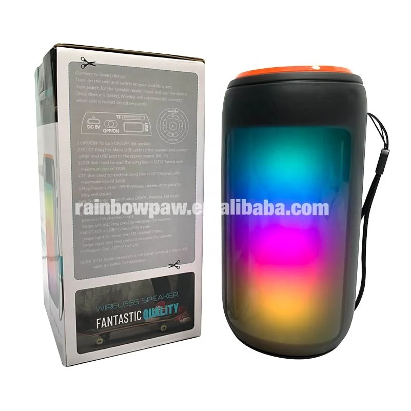 Kts Gts-1731 Speaker bt 5.0 wireless mini speaker portable subwoofer 2 inch rgb lighting speaker tws outdoor fm mp3 music player