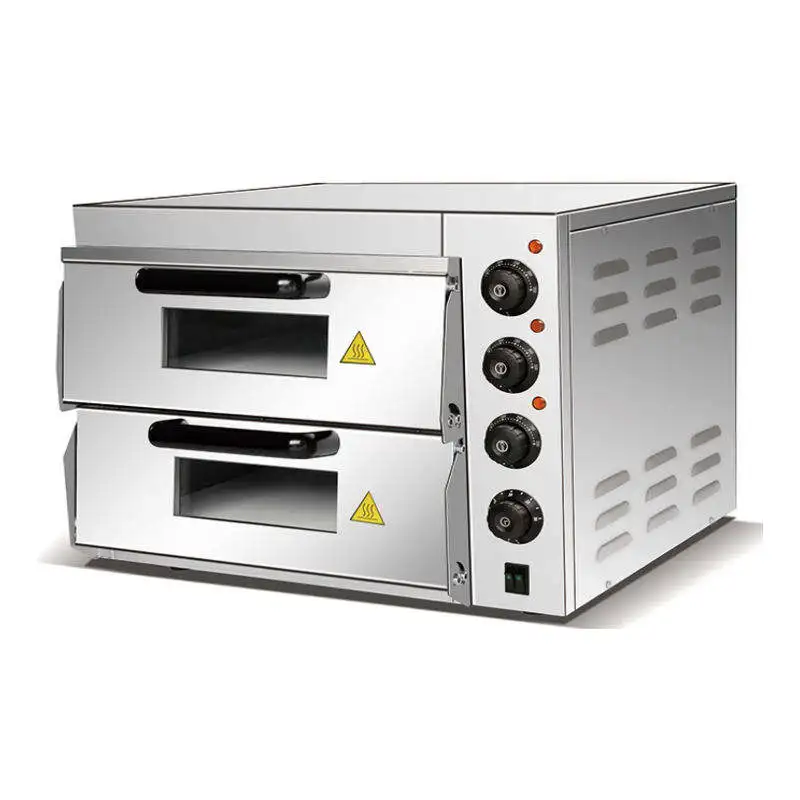 Factory Wholesale Commercial Pizza Deck Oven Electric Pizza Oven Double Layers Bakery Oven for Toasters Cakes Breads