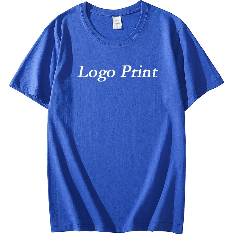 tee shirts with logo customize wholesale 200 gsm heavy cotton t shirt custom t shirt printing blank screen print t-shirt