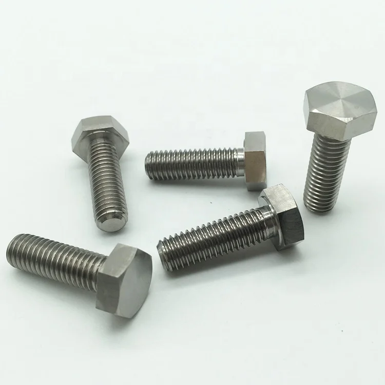 Factory supply m5 m6 m8 m10 titanium hex bolt