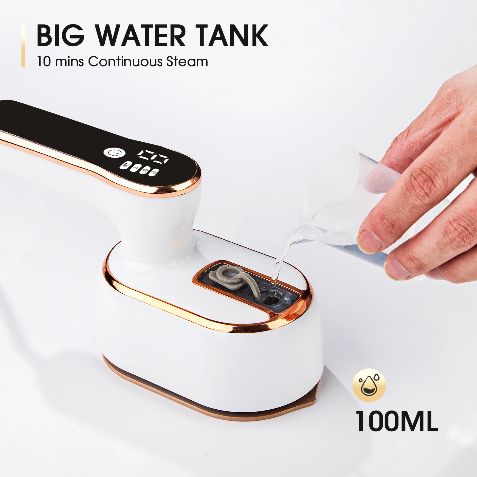 1000W Mini Rotating Steam Iron Handheld Wet and Dry Double Hot Steam Generator Portable Garment Steamer