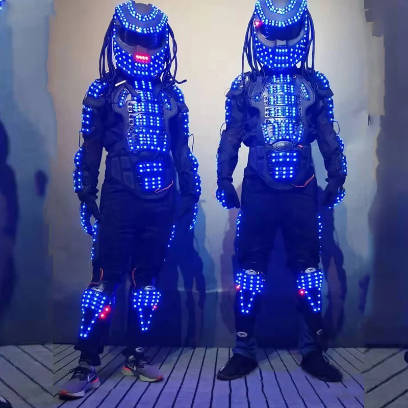 Latest High-Quality Full-Color LED Robot Costume Customizable Luminous Performance Wear For Night Club Bar Lounge Show Presenter