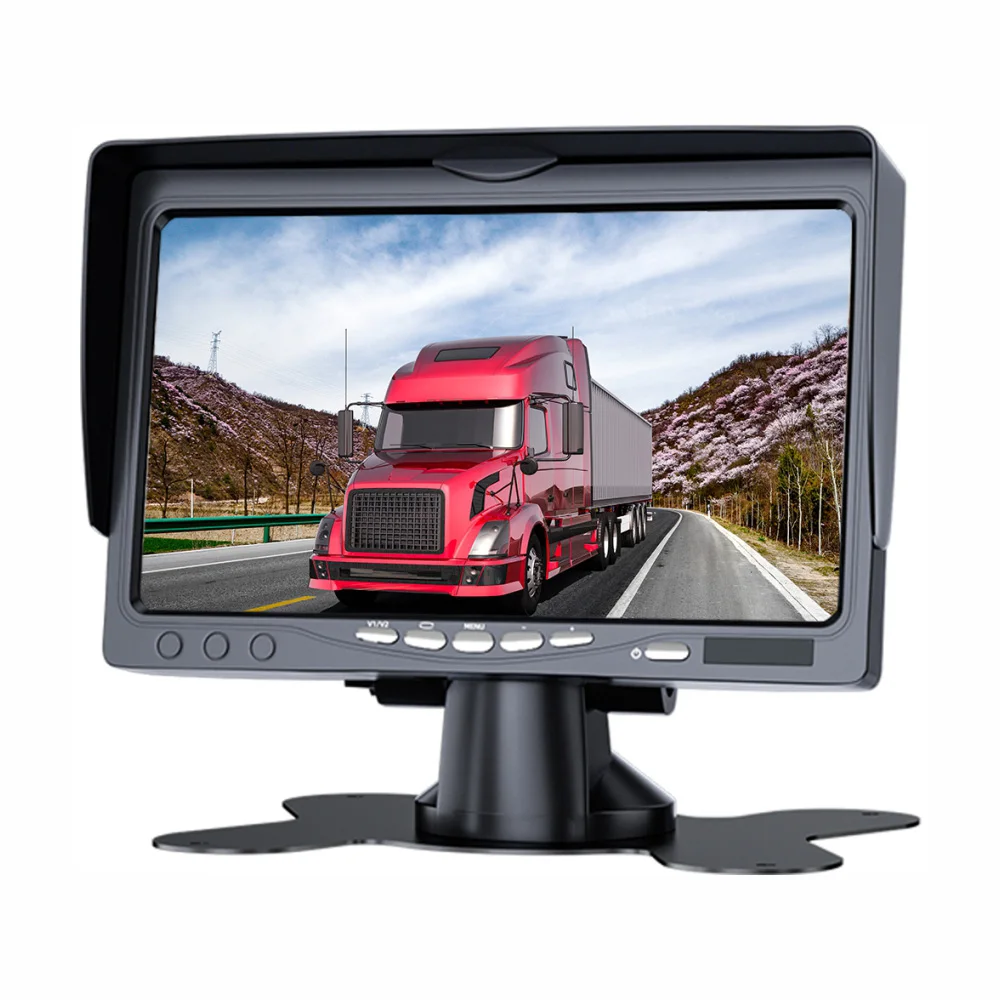 Portable Reverse Screen 12v 24v Monitors Parts Rear Hd Slide HD Monitor Bus Seat Monitor 1024*600 TFT LCD