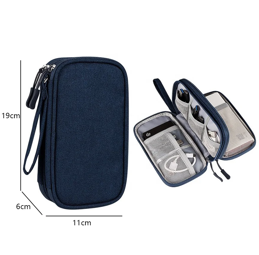 Digital accessories multilayer storage pack power supply protective sleeve cable organizer bag