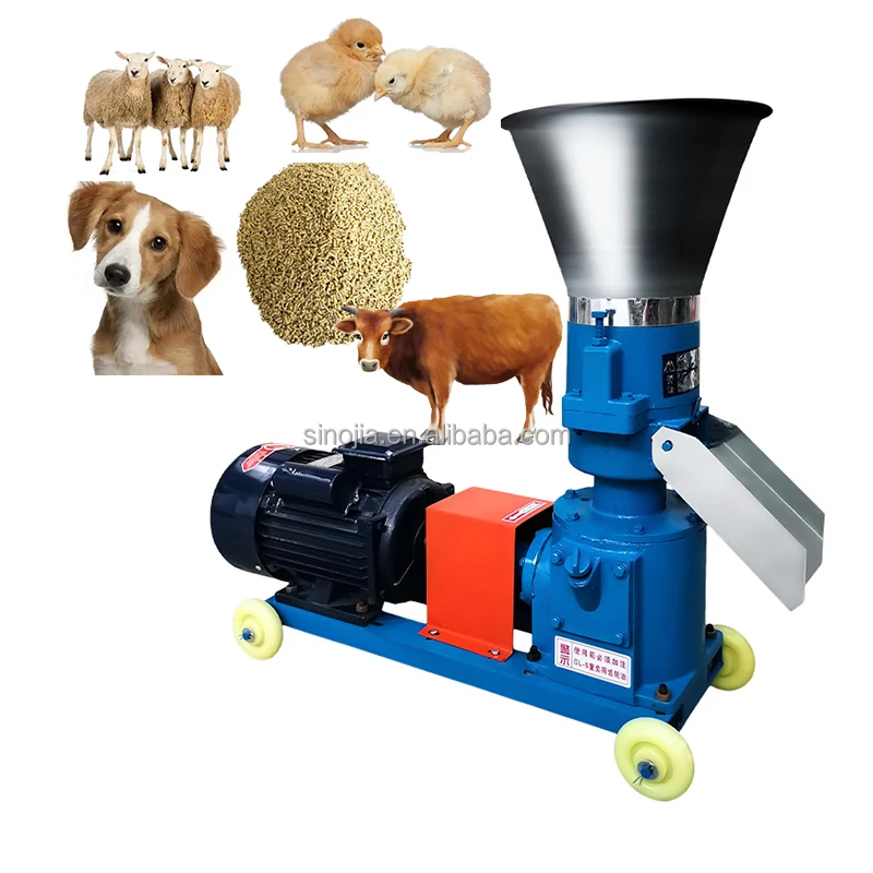 Dog Fish Cattle Granule Pelletizer Sheep Pig  Poultry Mini Animal Chicken Making Feed Pellet Machine