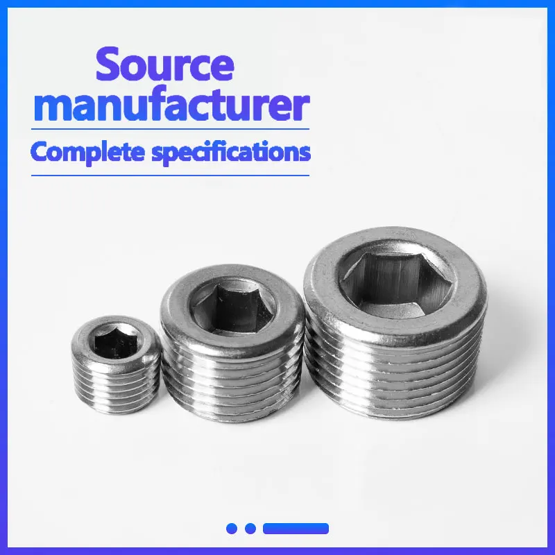 Factory direct sale Stainless steel 304 BSP Hexagonal Plug For Oil Water Gas
