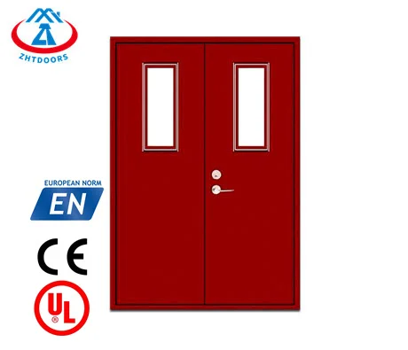ZHTDOORS China Manufacturer Economical EN Standard 60 Minutes Fire Emergency Emergency Single Door With Fire Louver