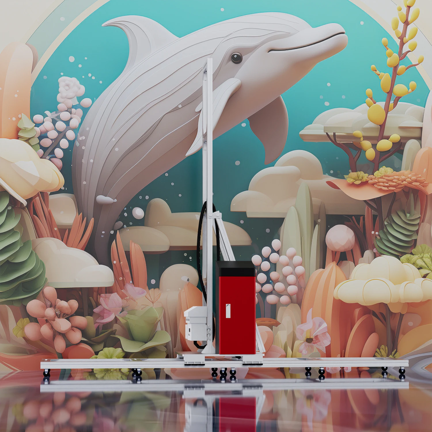 Best Automatic 3D Wall inkjet printer Best selling home automatic wall printer