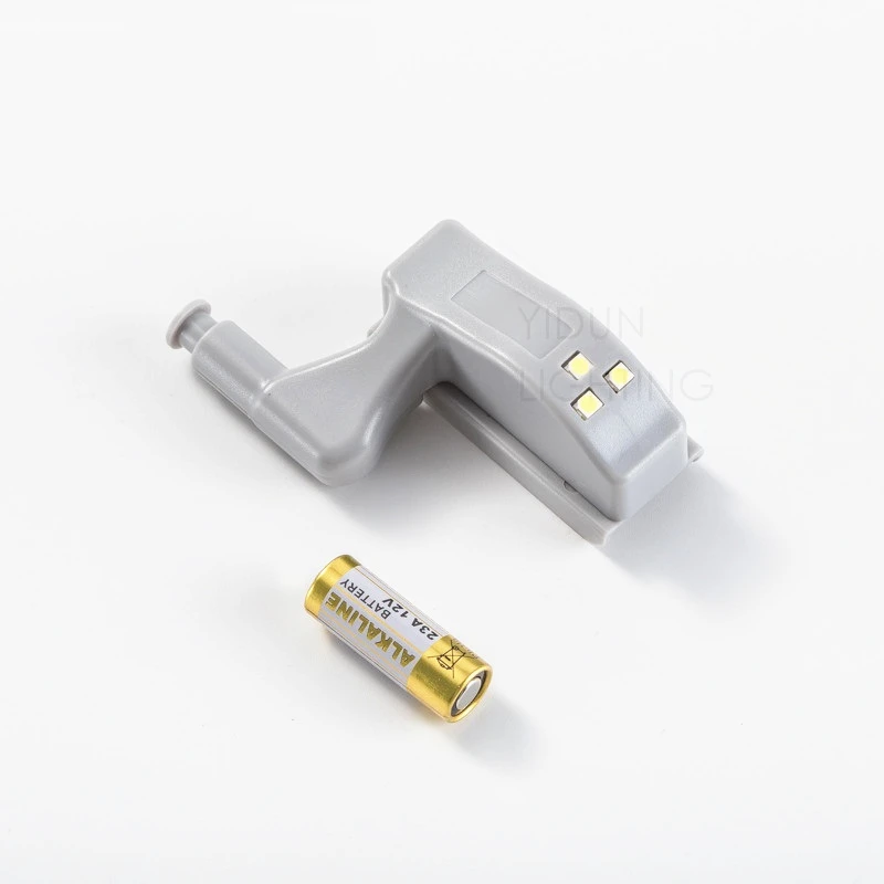 YIDUN Kitchen Cabinet LED Hinge Light Auto On/Off Warm White with down and up Adjustable Shades Plastic Type 12V Input