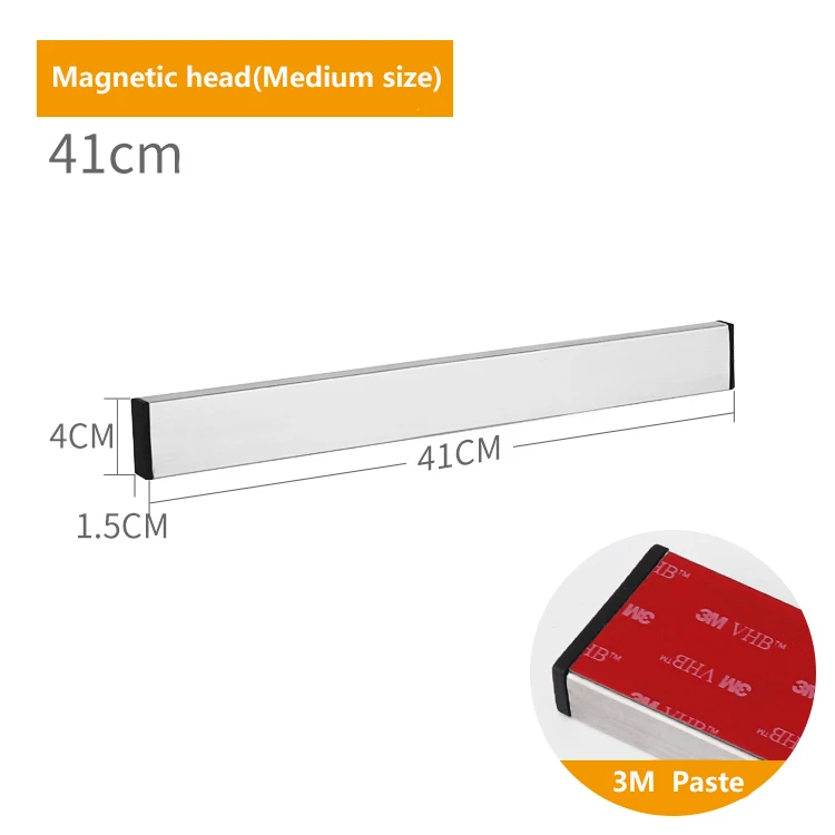 Hole-free magnetic knife holder wall-mounted magnet storage kitchen rack magnetic knife holder