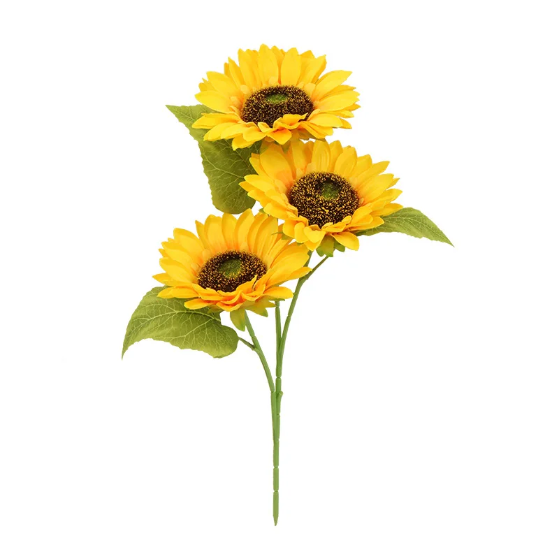 full sizes 43cm 103cm 85cm large and mini artificial sunflower flowers bouquet for home decoration silk flower for wedding hall