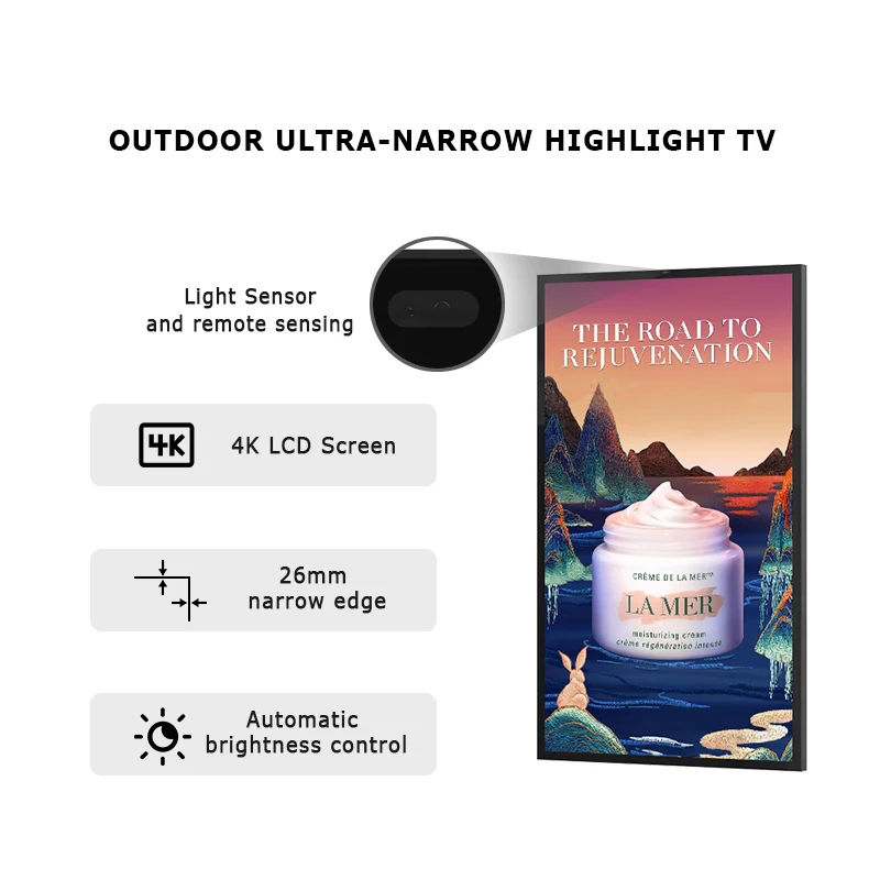 IP66 водонепроницаемый телевизор промышленного класса стекло 2000nit 3500nits 4k телевизионные ЖК-мониторы 1920x1080 промышленный ЖК-дисплей