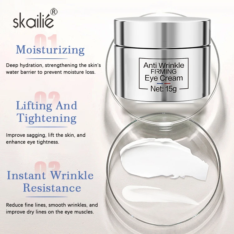 Wholesale Organic Skin Care Eye Lifting Cream Collagen Caffeine Hydrating Anti-Aging Instant Eye Cream