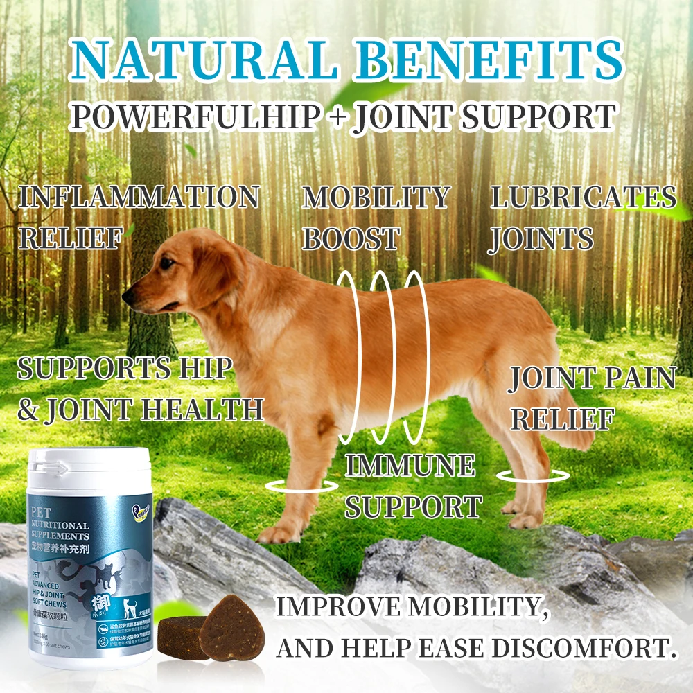 Free Sample Custom Dog Health Care Private Label Joint Supplement Dog Hip And Joint Supplement Soft Chews